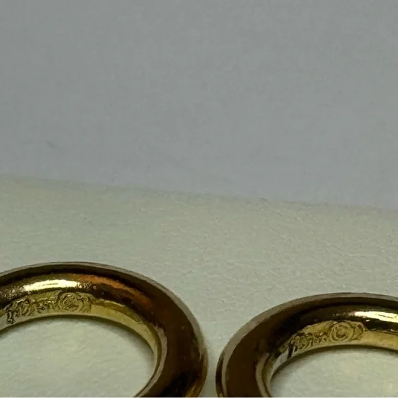 RARE DIOR Gold Victorian Etruscan Filagree  Dangle Drop Earrrings - Picture 15 of 17